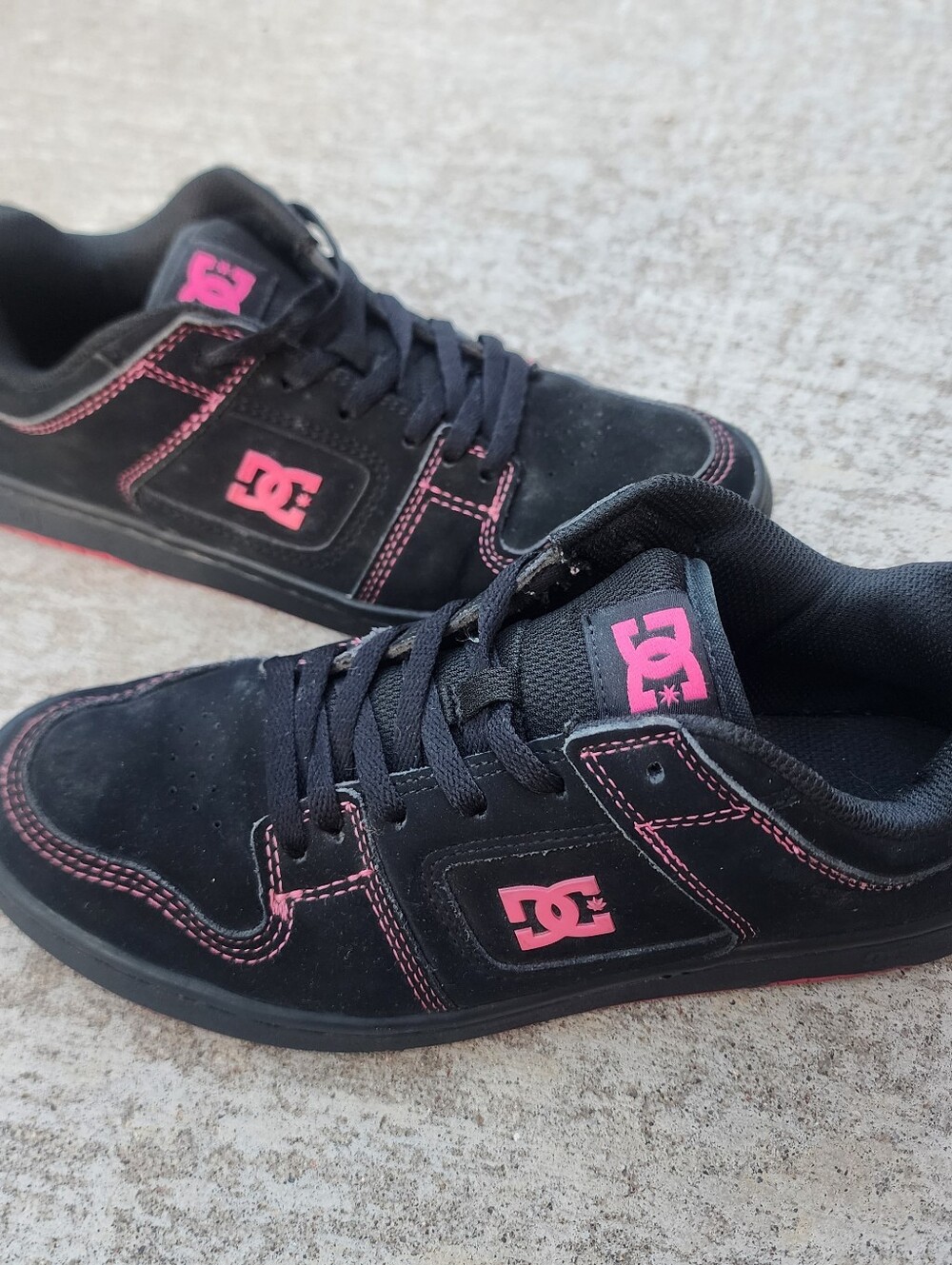 DC Womens Manteca 4 Black and Pink Low-Top Skater Sneakers, Sz 8.5 - Picture 9 of 9